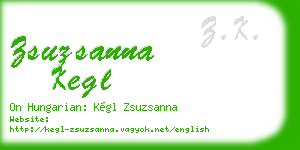 zsuzsanna kegl business card